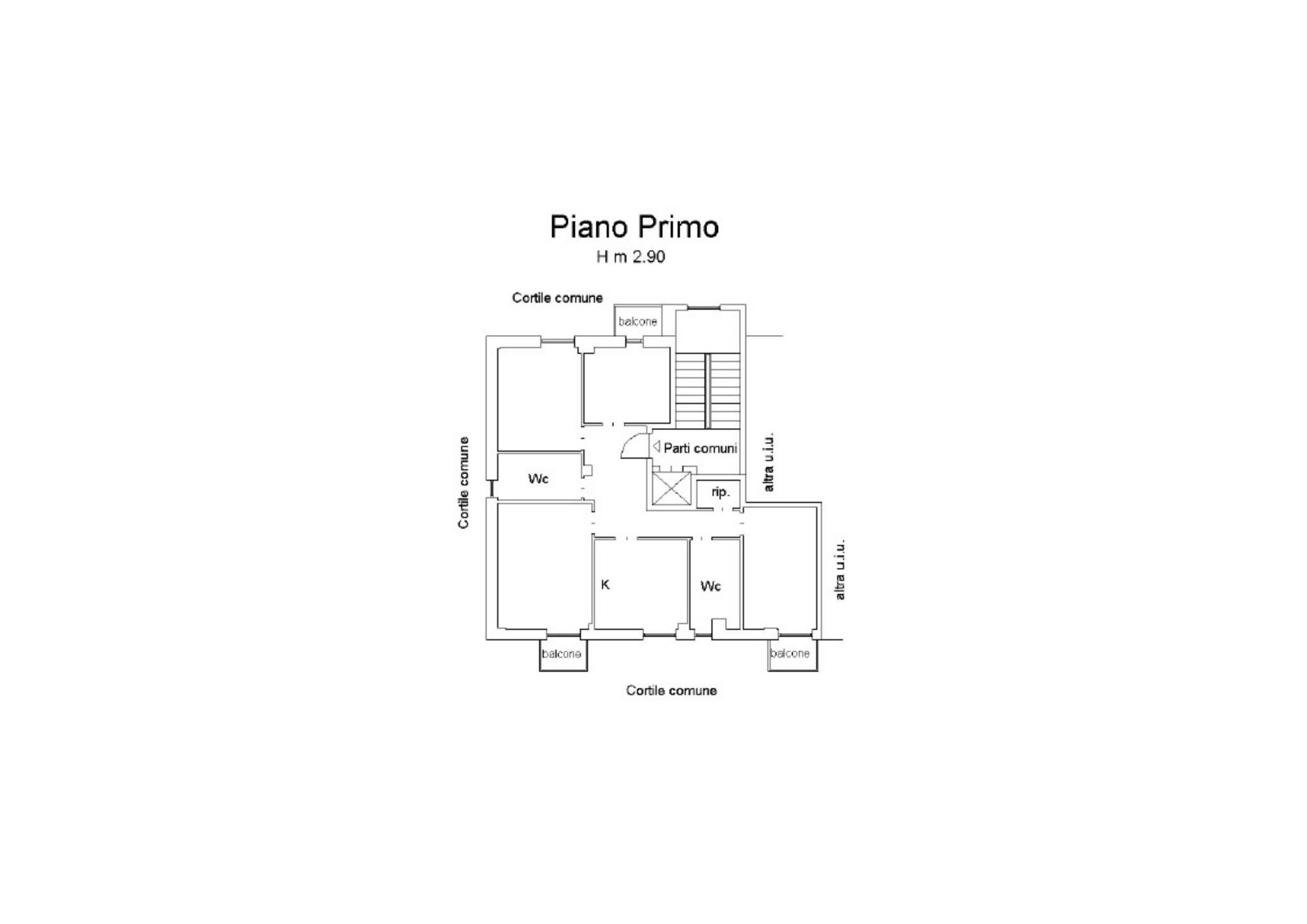 Terreno non edificabile via Caianello, 23, Milano (zona Dergano) - planimetria 1
