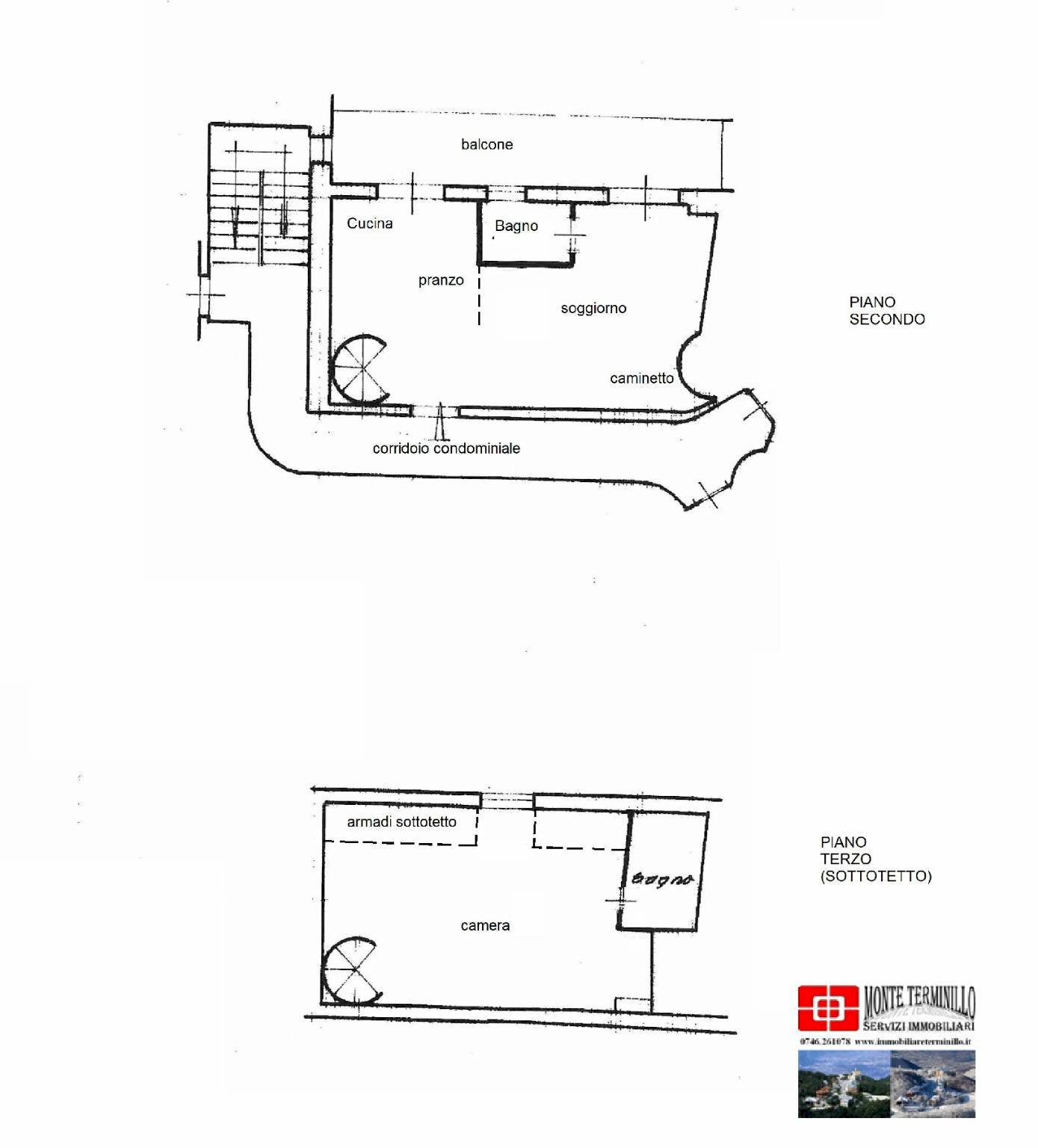 Trilocale via dei Villini, 93, Rieti - planimetria 1
