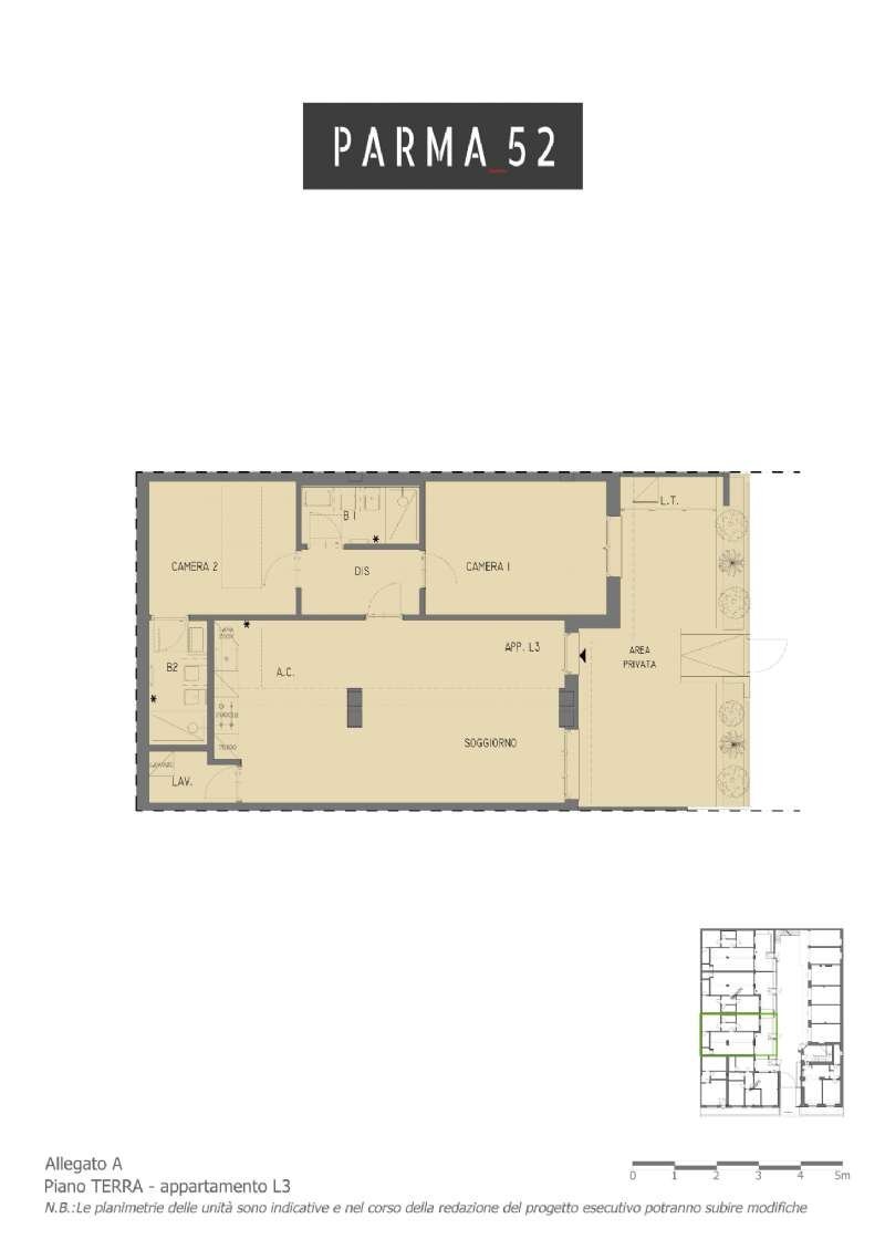 l3 - Four-room apartment via Parma, 52, Torino (neighborhood Aurora) - floor plans 1