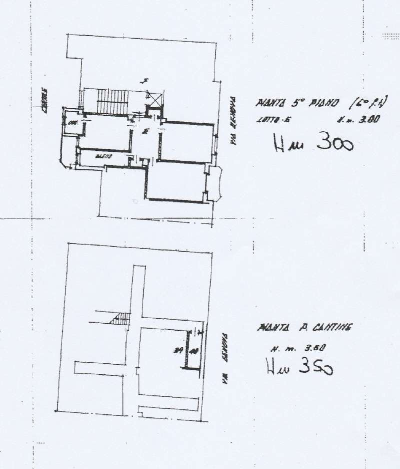 planimetria - Three-room apartment via Genova, 52, Torino (neighborhood Lingotto) - floor plans 1