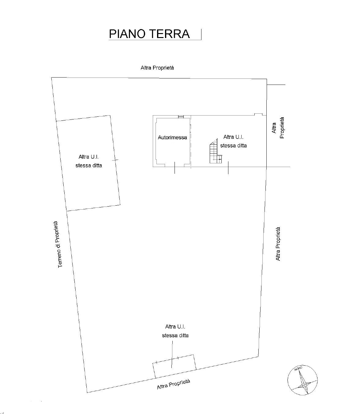 Rustico via Andrea Costa, Carentino - planimetria 1