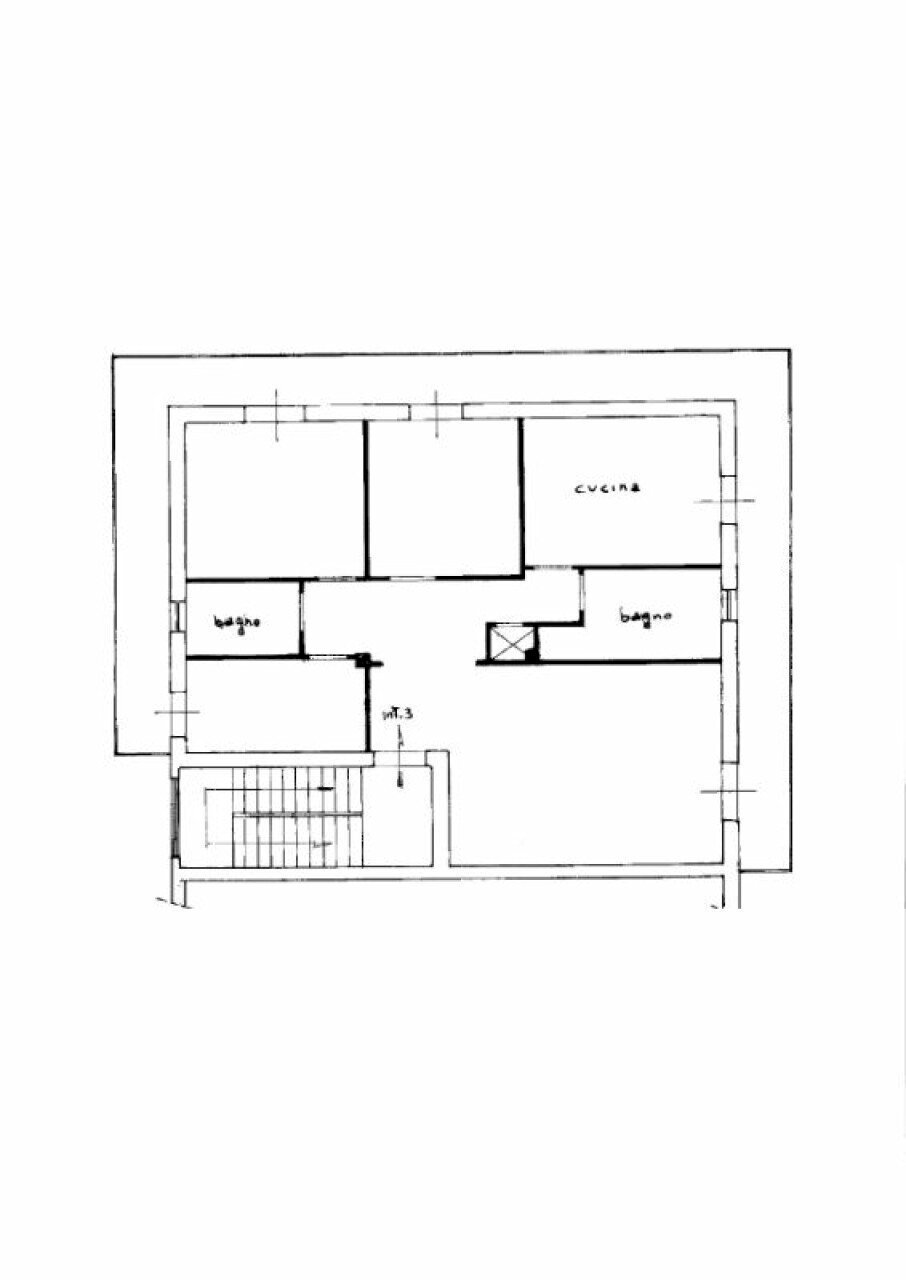 Quadrilocale via Montemarano, 68, Roma - planimetria 1