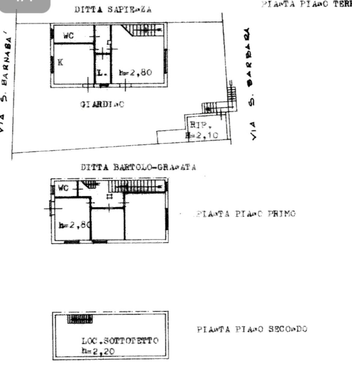Apartment via Santa Barbara, 39, Catania - floor plans 1