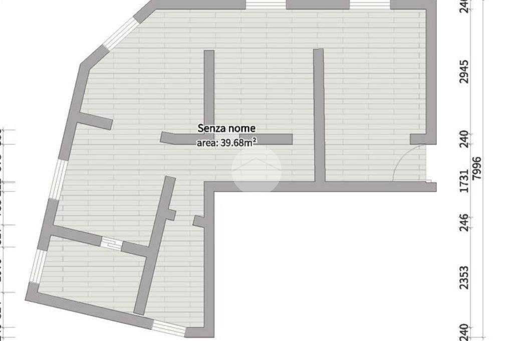 Trilocale Via Gibellini, Caselle Torinese - planimetria 1