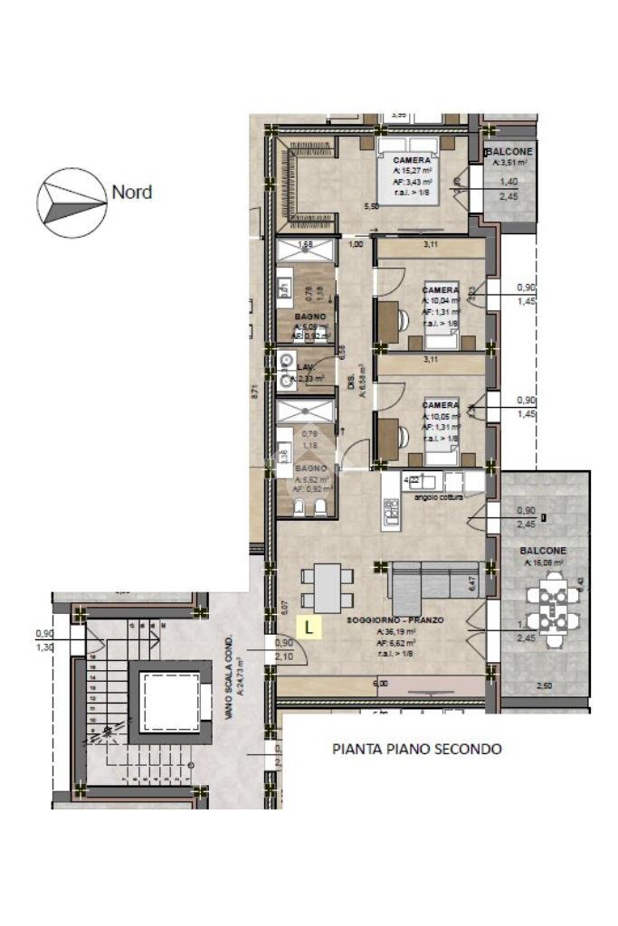 Quadrilocale Via Arno, Bomporto - planimetria 1