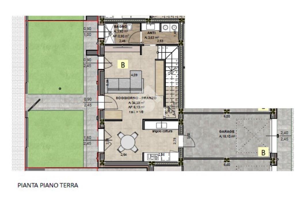 Trilocale Via Arno, Bomporto - planimetria 1