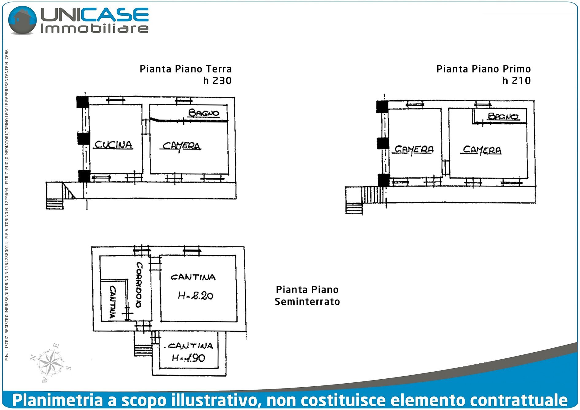 Casale Via Riva Masini, 18, Barge - planimetria 1
