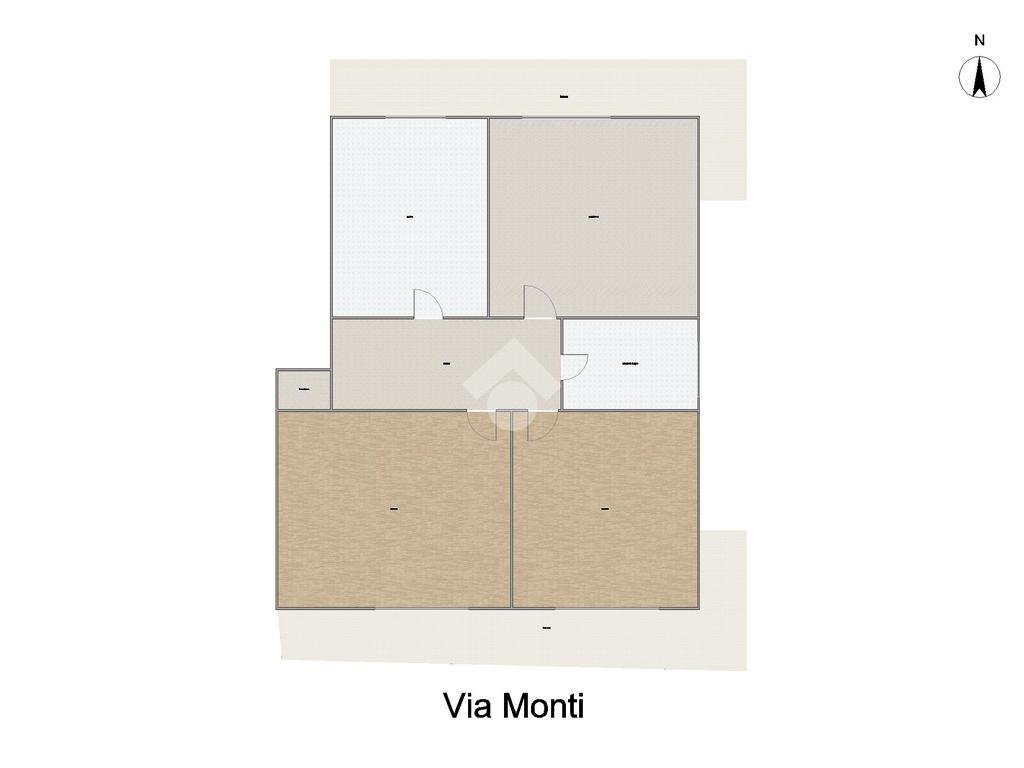 Quadrilocale Via Monti, Rivalta di Torino - planimetria 1