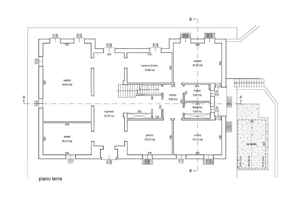 Villa Via Castel Raniero, Faenza - planimetria 1