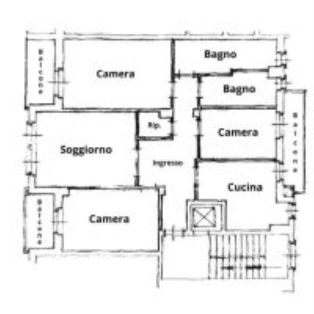 Appartamento Corso Brescia, 33, Torino (zona Aurora) - planimetria 1