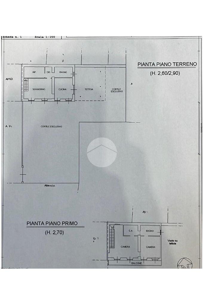 Semi-detached house Via Michele Schina, Carignano - floor plans 1