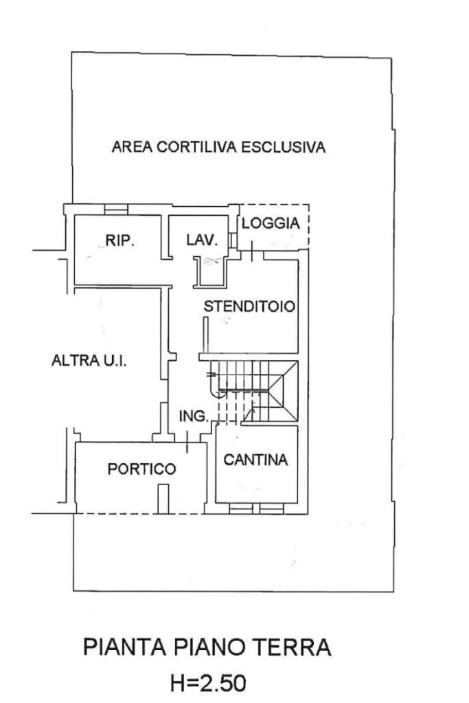 Villa a Schiera Via Martiri di Cervarolo, Reggio nell'Emilia - planimetria 1