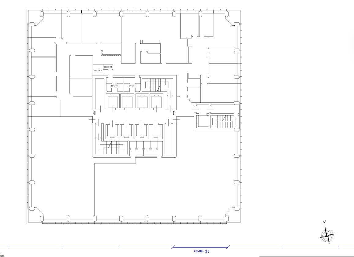 Office via de Marini, Genova (neighborhood Sampierdarena) - floor plans 1