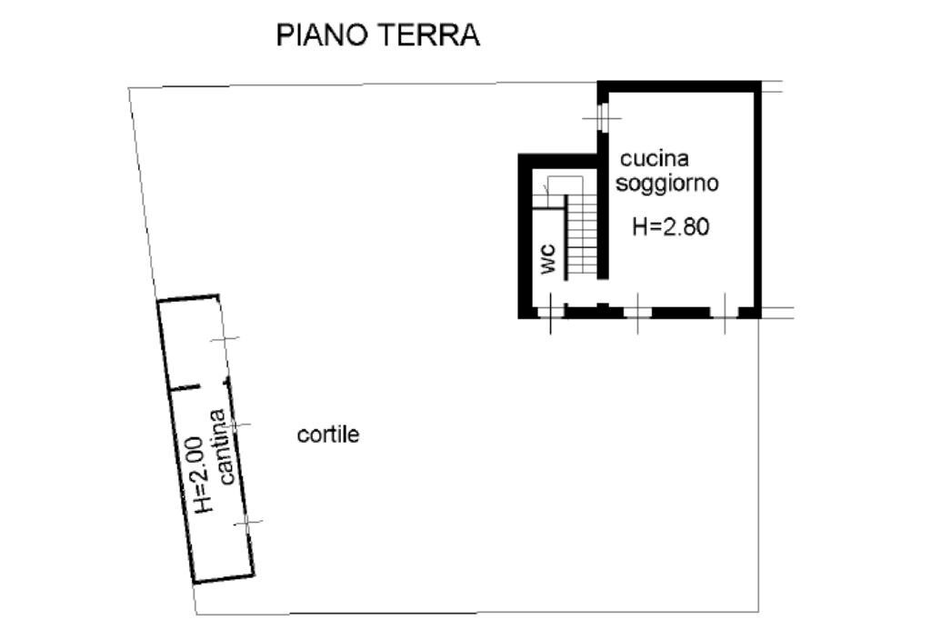 Independent house Via Garibaldi, Lamporo - floor plans 1