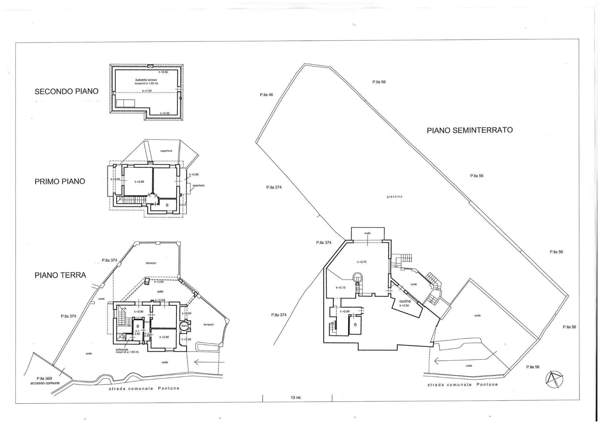 Foto 57 - Villa via Nastro Azzurro
 
6, Sorrento - planimetria 1