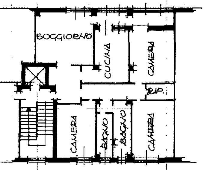 Foto 36 - Appartamento Via Misa
 
19, Bologna - planimetria 1