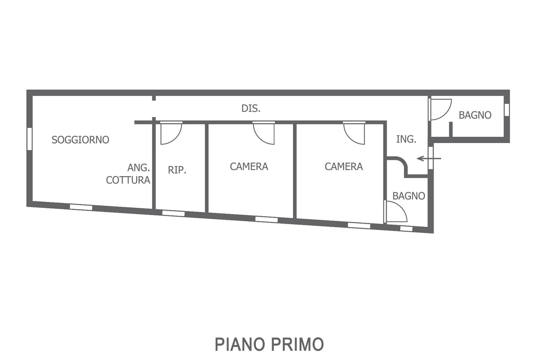 Foto 23 - Three-room apartment Via Cattaneo
 
5, Pesaro - floor plans 1
