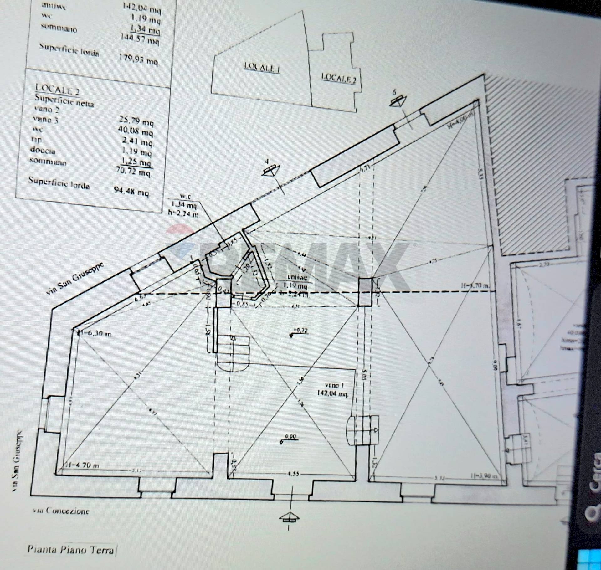 Pianta 2D - Locale Commerciale via Concezione
 
5, Scicli - planimetria 1