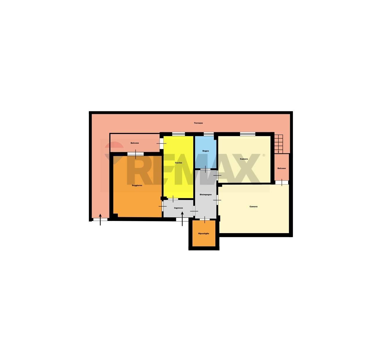 Pianta 2D - Trilocale VIALE EUROPA
 
9, Calvizzano - planimetria 1