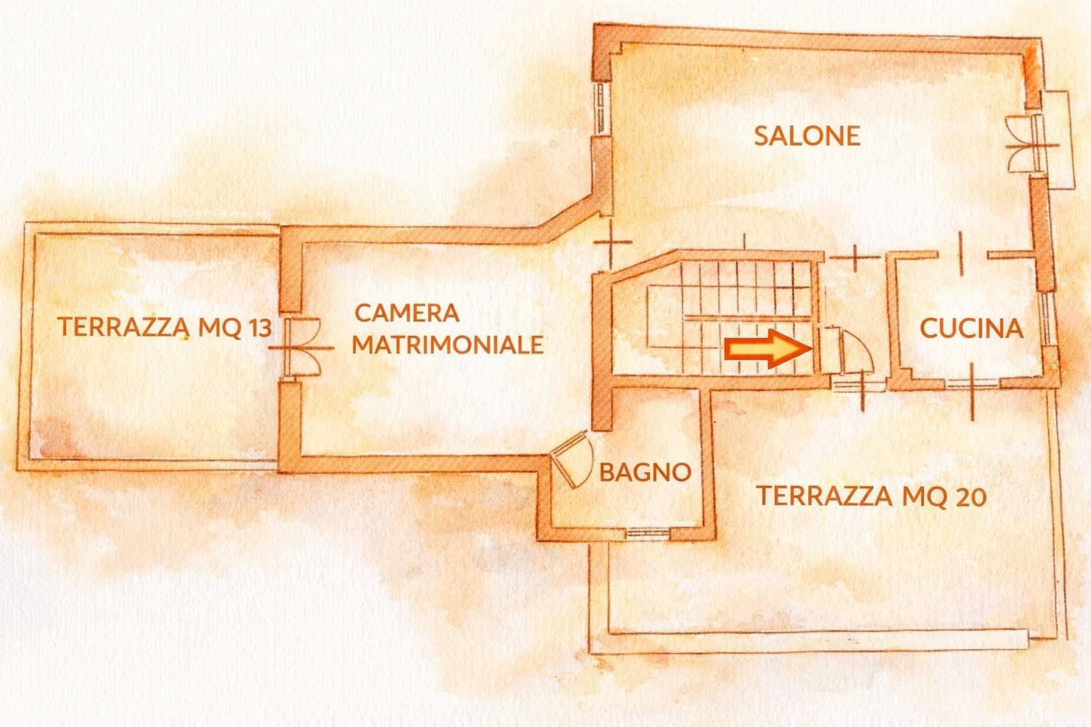 Foto 46 - Three-room apartment Cairo Montenotte - floor plans 1