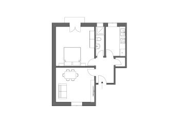 Planimetria - Bilocale Via Francesco Petrarca, Cosenza - foto 9