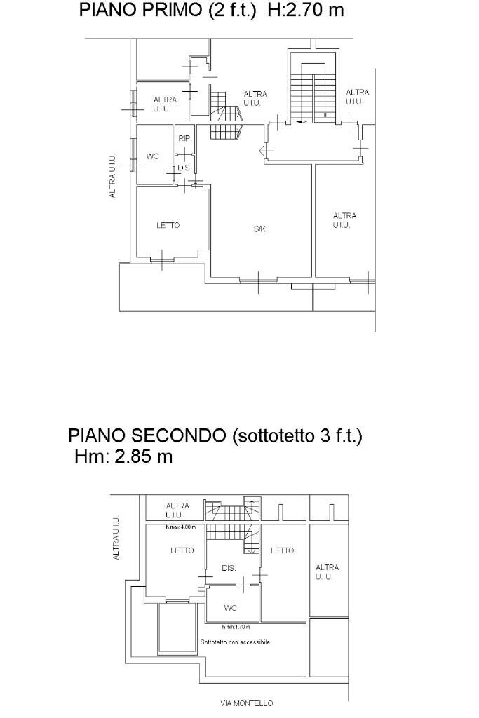Apartment Via Montello, Beinasco - floor plans 1