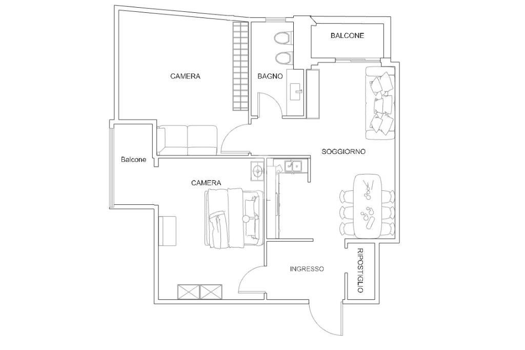 Trilocale Via S. Pietro, Albisola Superiore - planimetria 1