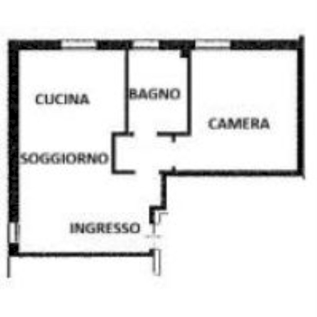 Bilocale Via Alessandro Volta, 76, Cento - planimetria 1
