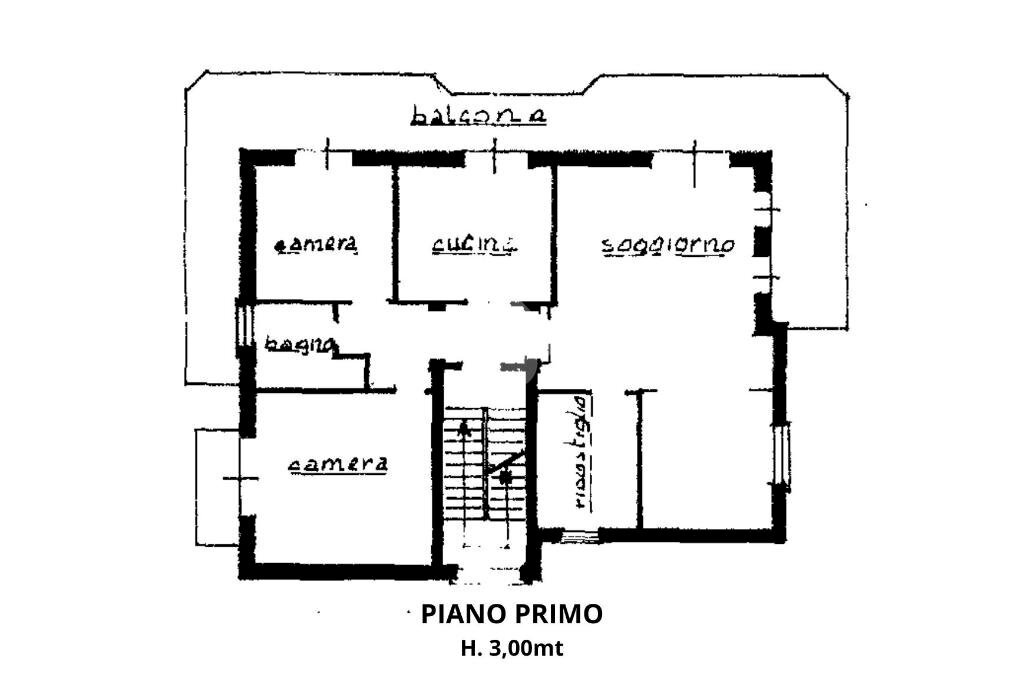 Four-room apartment Borgata Gerbido, Rubiana - floor plans 1