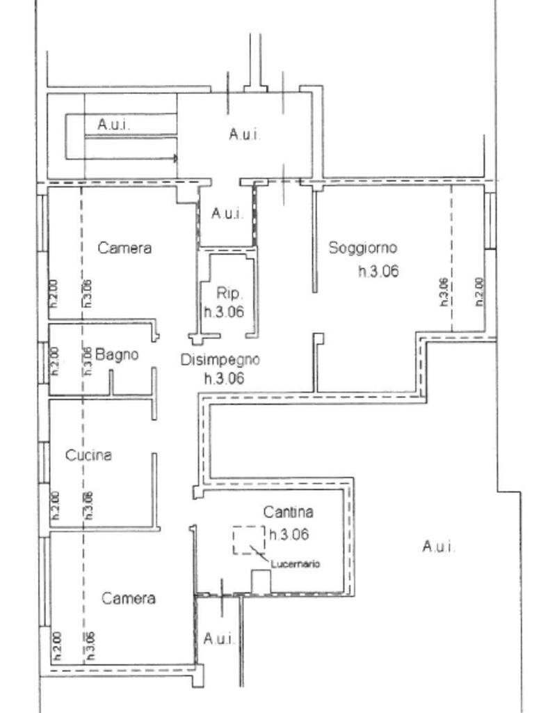 Four-room apartment Via Umberto I, Castel Bolognese - floor plans 1