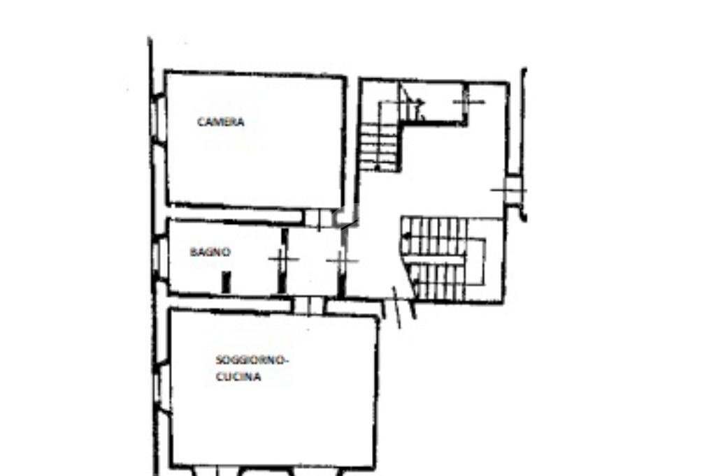 Two-room apartment Piazza Giacomo Ferrari, Langhirano - floor plans 1