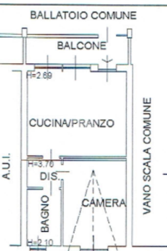 Bilocale Via Vincenzo Bellini, Garbagnate Milanese - planimetria 1