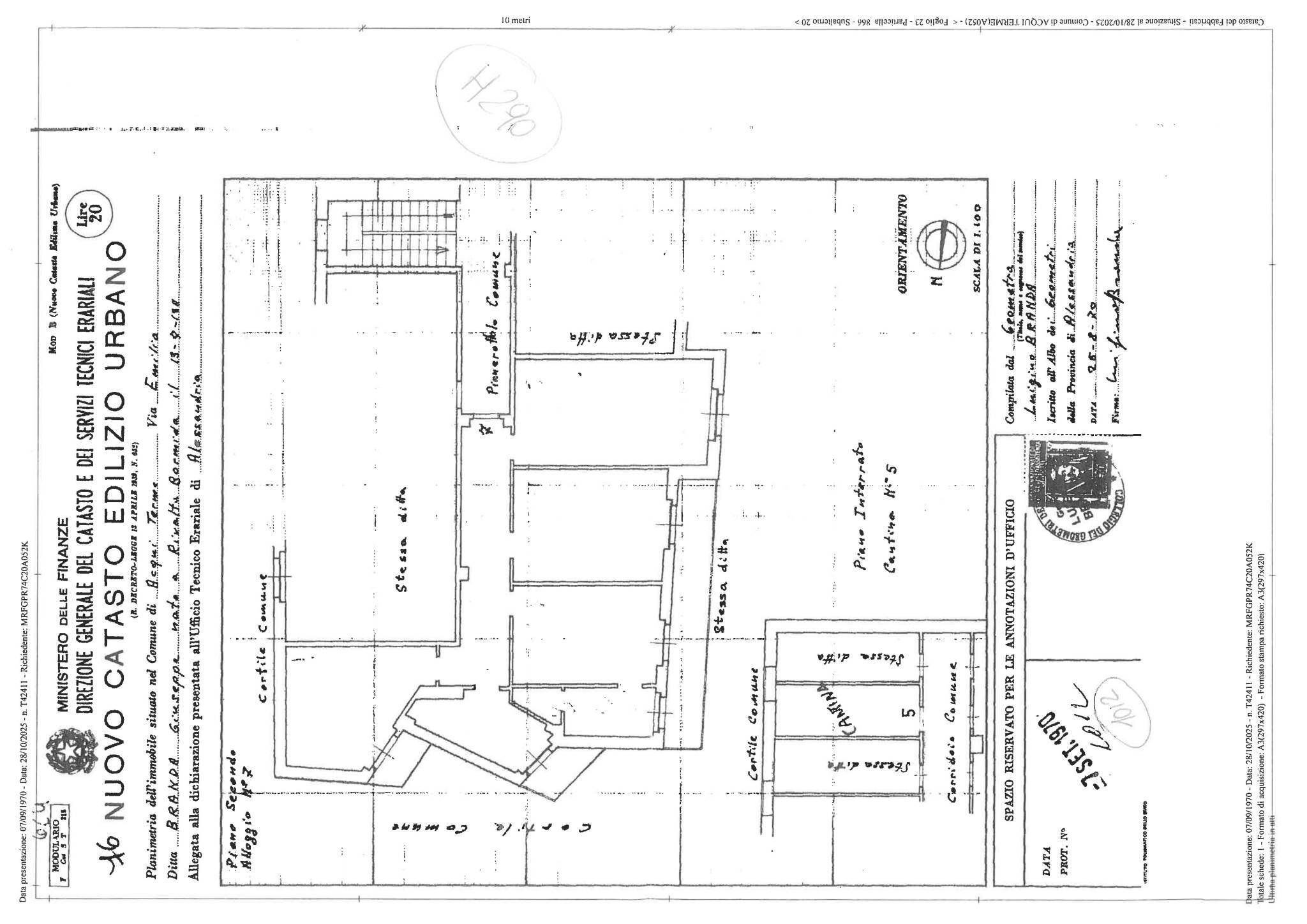 Four-room apartment via Emilia, 54, Acqui Terme - floor plans 1