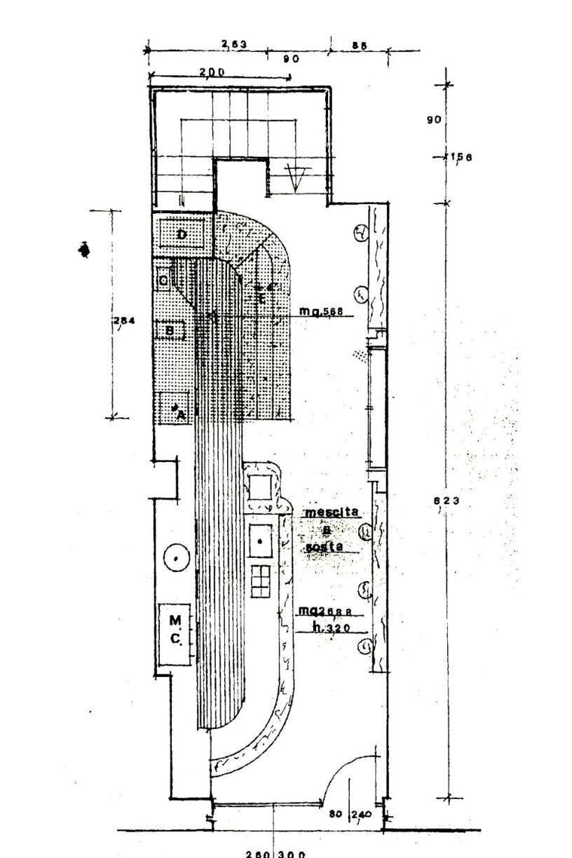 Cafeteria - Cold Bar piazza Maggiore, Bologna (neighborhood Centro Storico) - floor plans 1