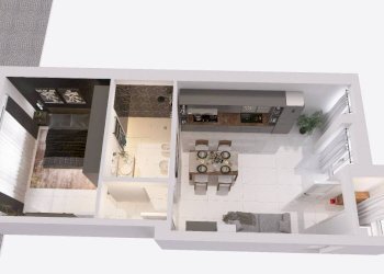 Planimetria - Bilocale via Carlo Pisacane, Torino (zona Mirafiori Sud) - foto 6