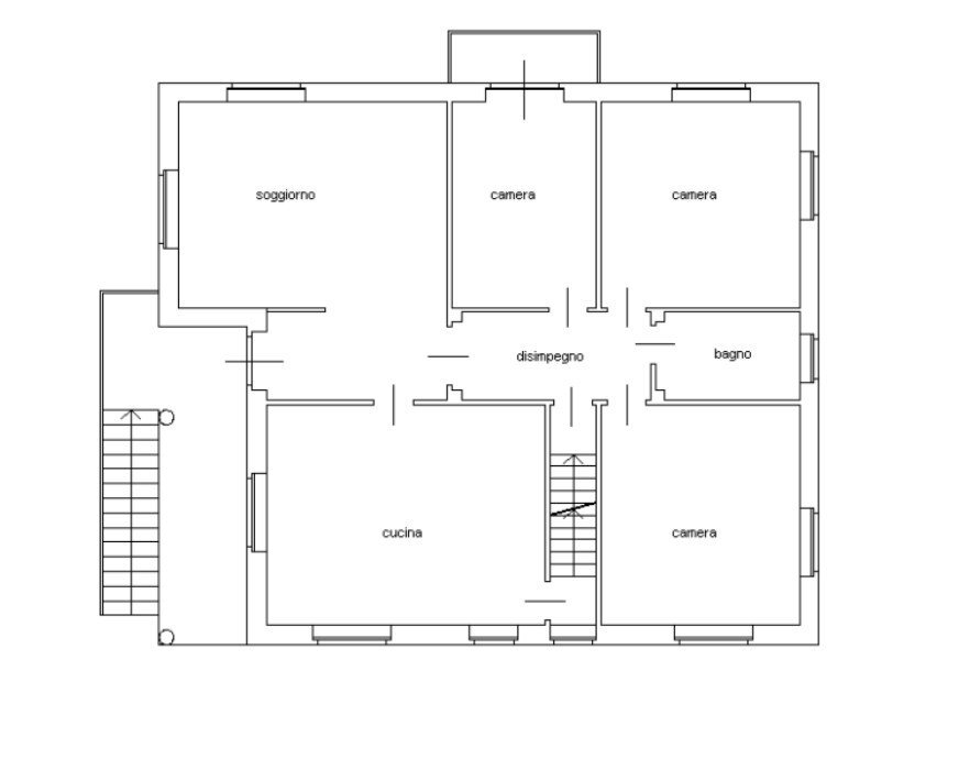 Casa indipendente corso Industria, 6/bis, Monteu da Po - planimetria 1