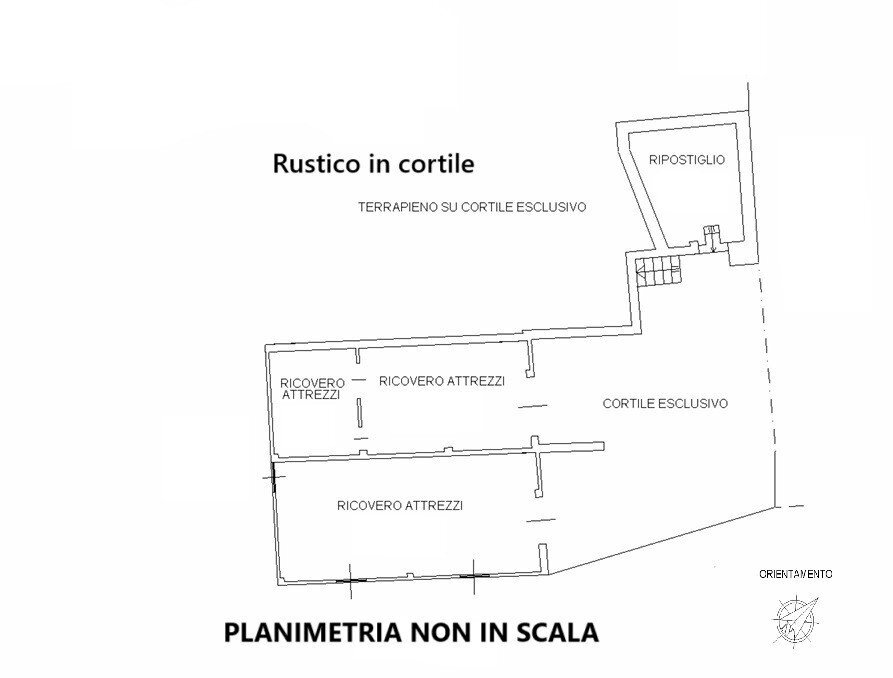 Rustico vicolo Alba, Villadeati - planimetria 1