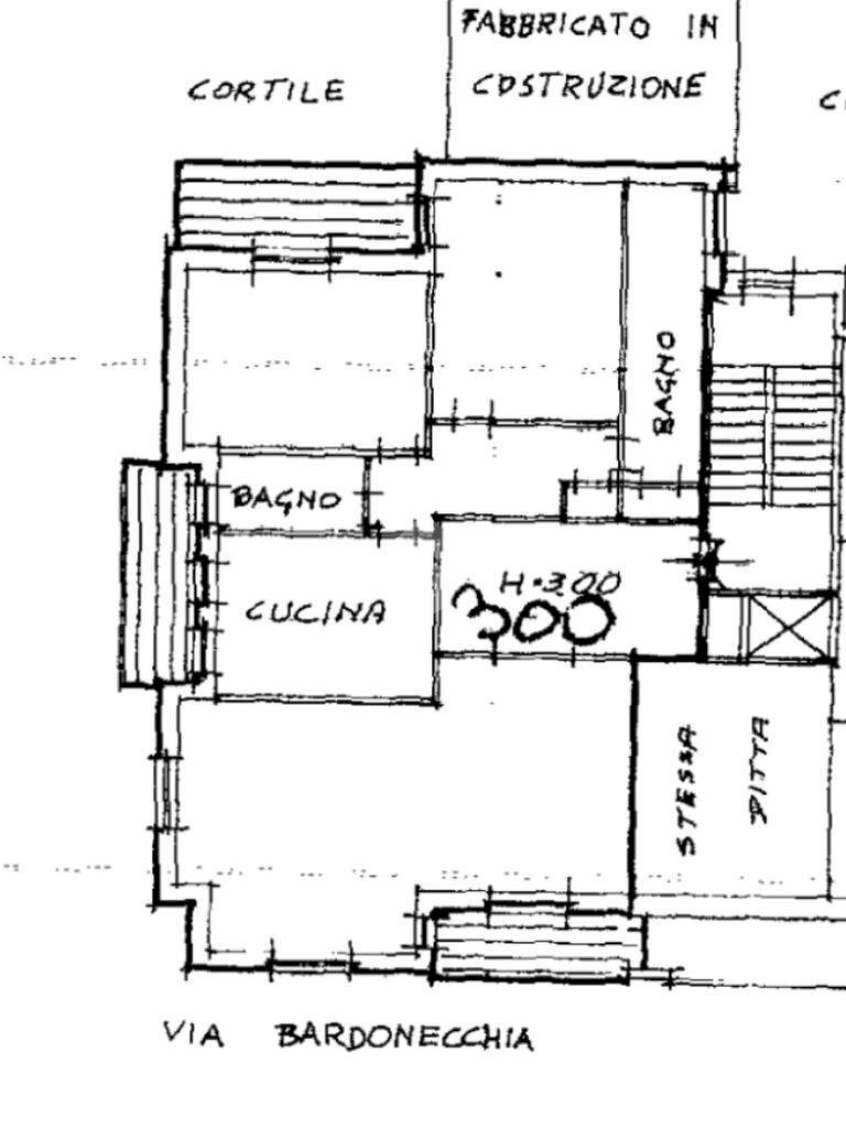 Four-room apartment Via Bardonecchia, Collegno - floor plans 1