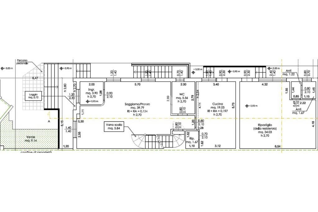 Casa semi indipendente Via Giulio Pastore, Rimini - planimetria 1