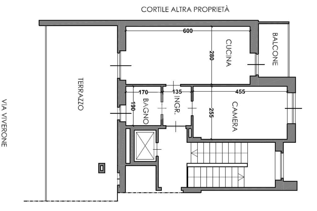 Attic Via Viverone, Torino (neighborhood Parella) - floor plans 1