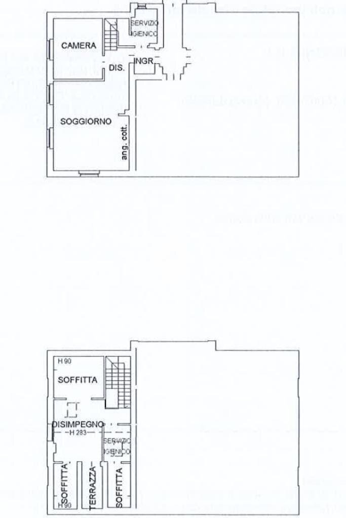 Three-room apartment Via Emilia Est, Parma (neighborhood San Lazzaro) - floor plans 1