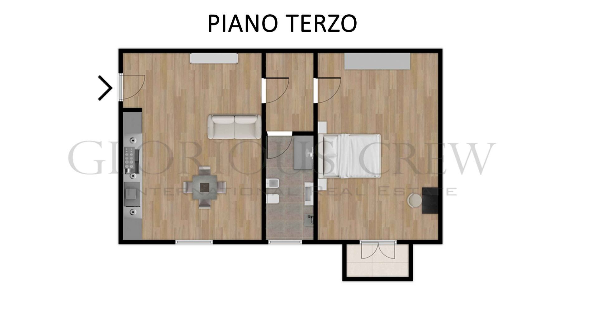 Foto 19 - Bilocale Via Costanza, Milano - planimetria 1