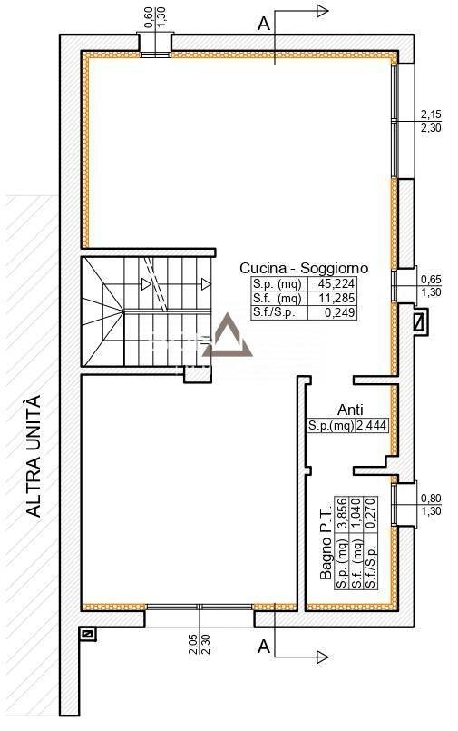 Foto 6 - Terraced Villa VIA JACOPO DA PONTE, Asolo - floor plans 1