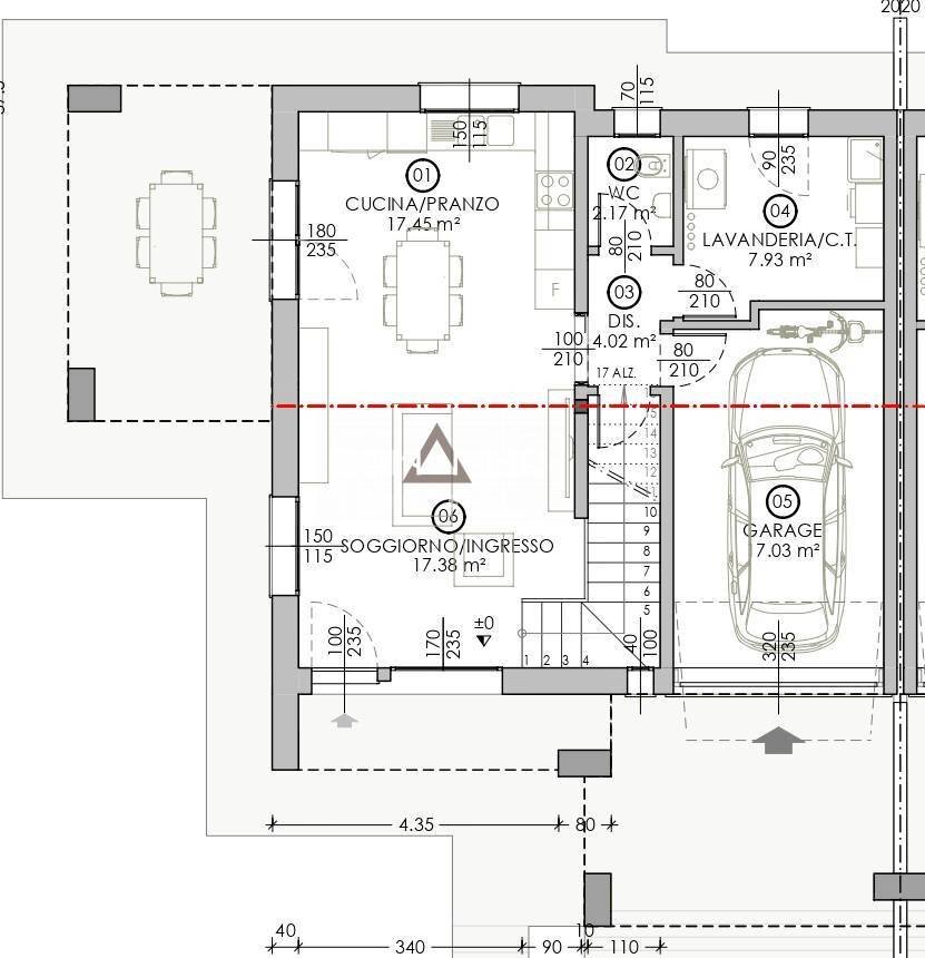Foto 21 - Casa semi indipendente VIA ASOLANA, Fonte - planimetria 1