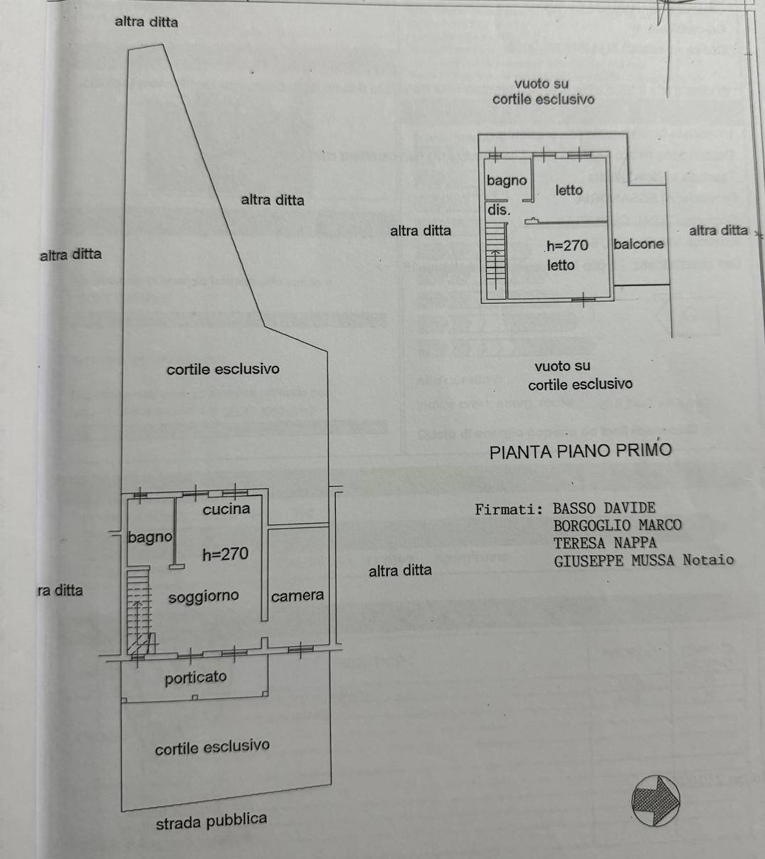 Foto 32 - Villa a Schiera Casal Cermelli - planimetria 1