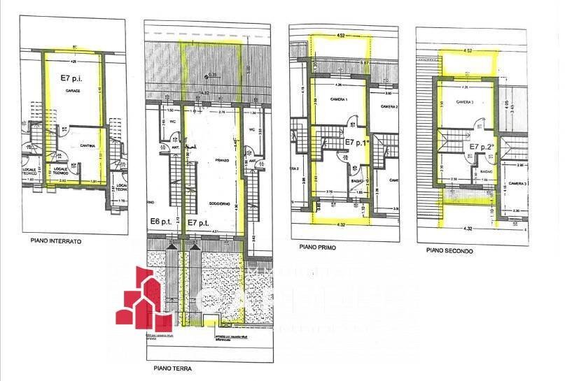 Foto 21 - Villa Giuseppe Pagliacci
 
37, Porto Sant'Elpidio - planimetria 1