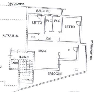 Foto 41 - Trilocale Via Cappuccini
 
6, Brindisi - planimetria 1