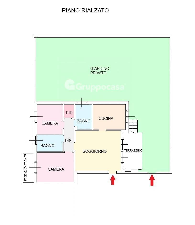 Foto 30 - Trilocale Via Corpo degli Alpini
 
9, Corbetta - planimetria 1