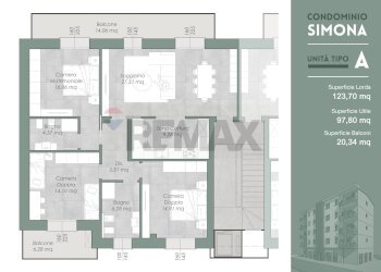 Pianta 2D - Quadrilocale Bonate Sopra - foto 17