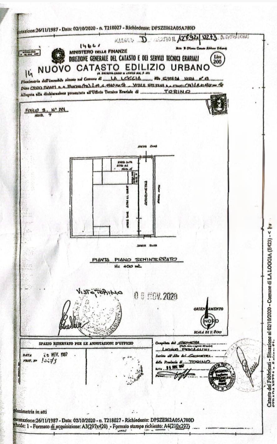 Foto 54 - Appartamento strada Nizza
 
8, La Loggia - planimetria 1